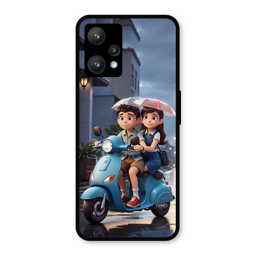 Cute Teen Scooter Metal Back Case for Realme Narzo 50 Pro