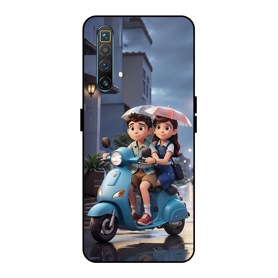 Cute Teen Scooter Metal Back Case for Realme X3