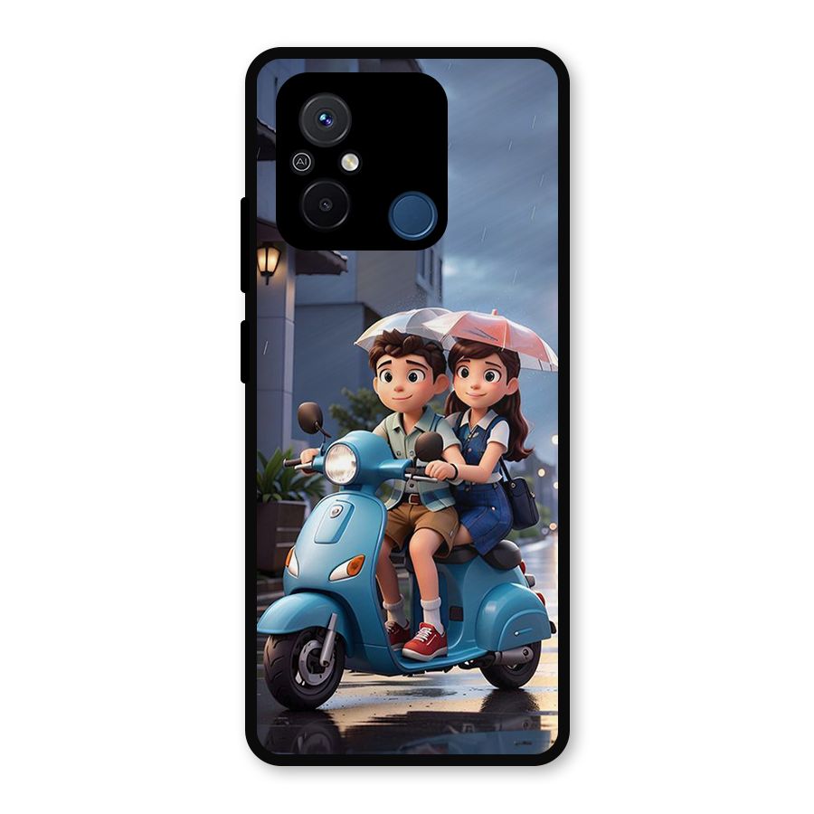 Cute Teen Scooter Metal Back Case for Redmi 12C