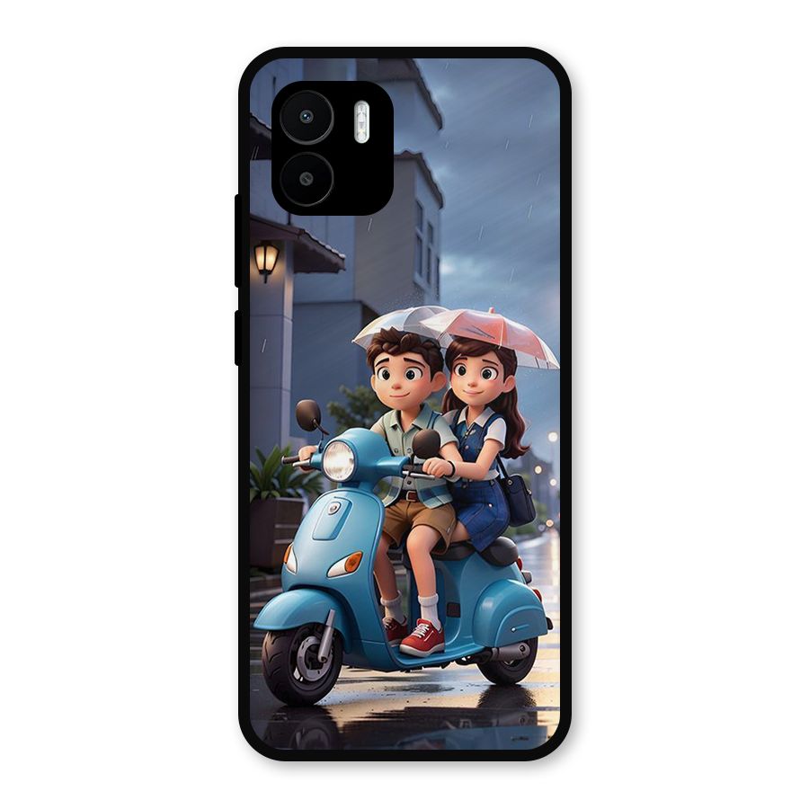Cute Teen Scooter Metal Back Case for Redmi A2