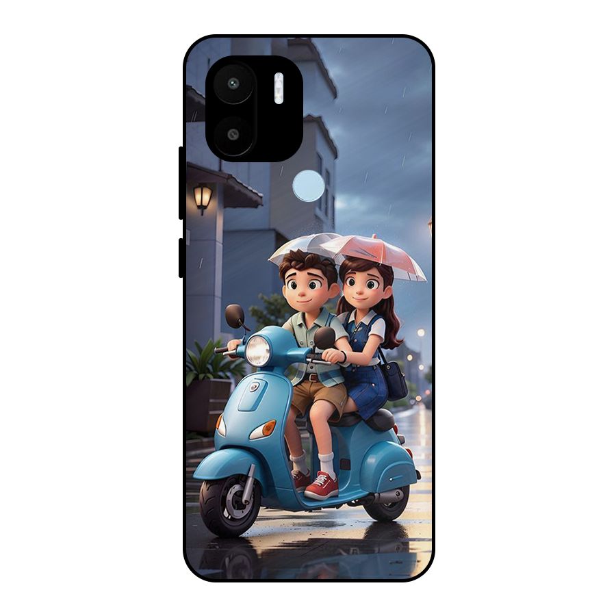 Cute Teen Scooter Metal Back Case for Redmi A2 Plus