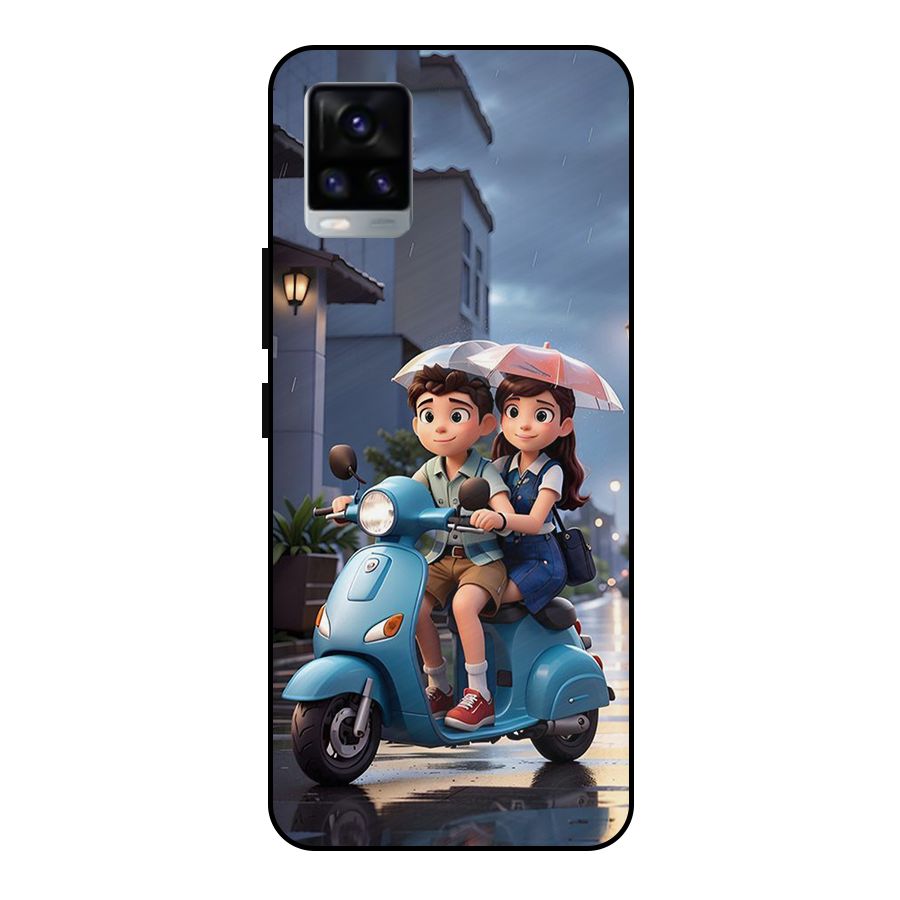 Cute Teen Scooter Metal Back Case for Vivo V20