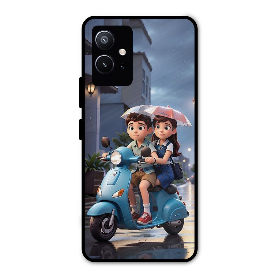 Cute Teen Scooter Metal Back Case for Vivo Y75 5G