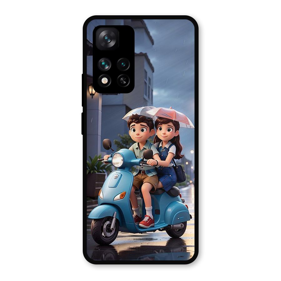 Cute Teen Scooter Metal Back Case for Xiaomi 11i Hypercharge 5G