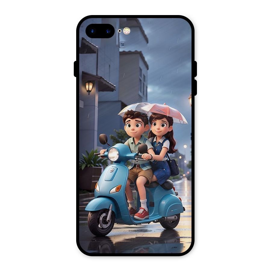 Cute Teen Scooter Metal Back Case for iPhone 7 Plus