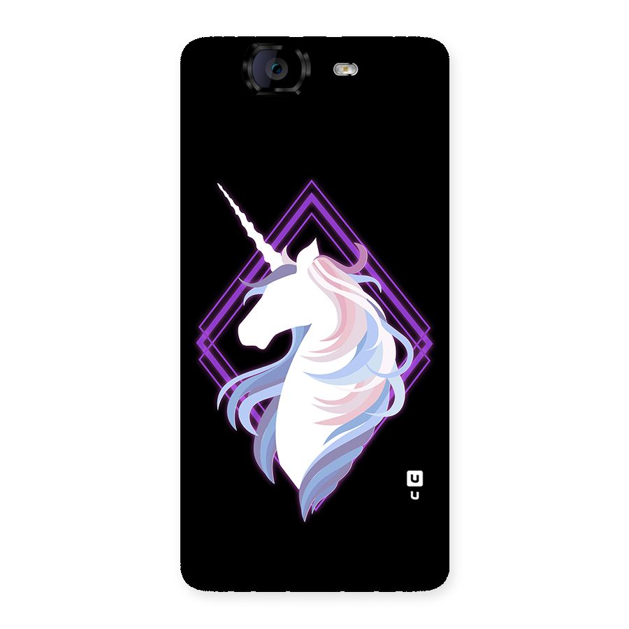 Cute Unicorn Illustration Back Case for Canvas Knight A350