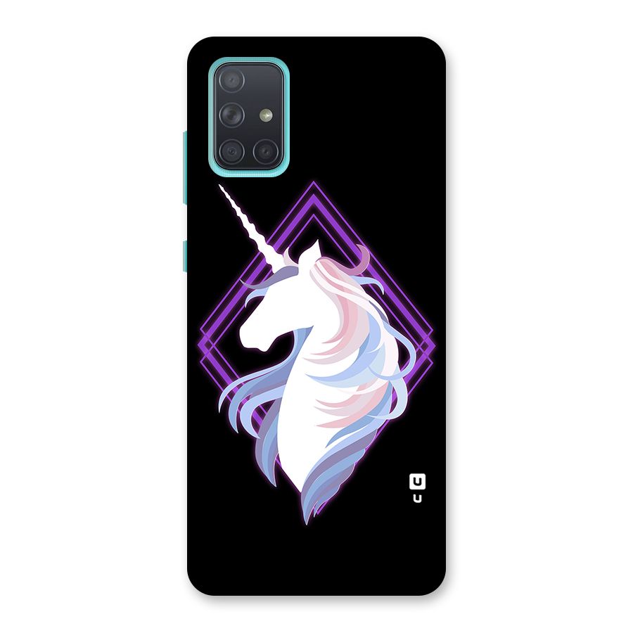 Cute Unicorn Illustration Back Case for Galaxy A71