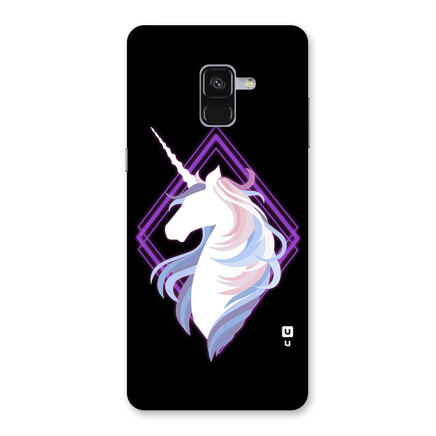 Cute Unicorn Illustration Back Case for Galaxy A8 Plus
