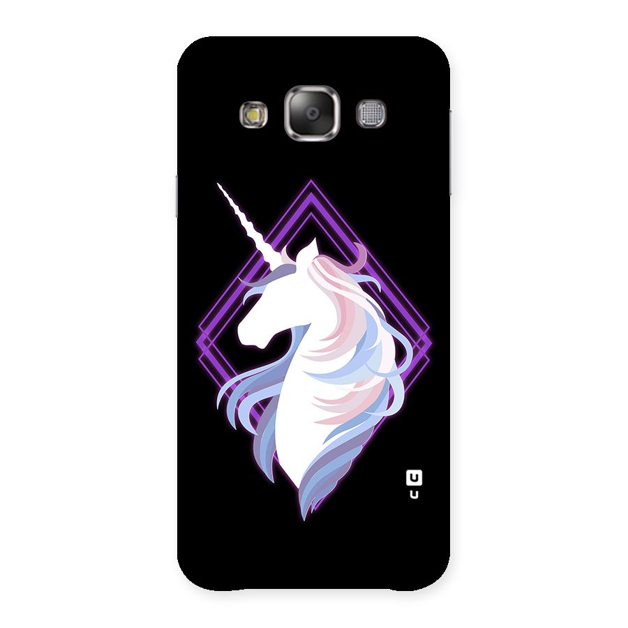 Cute Unicorn Illustration Back Case for Galaxy E7