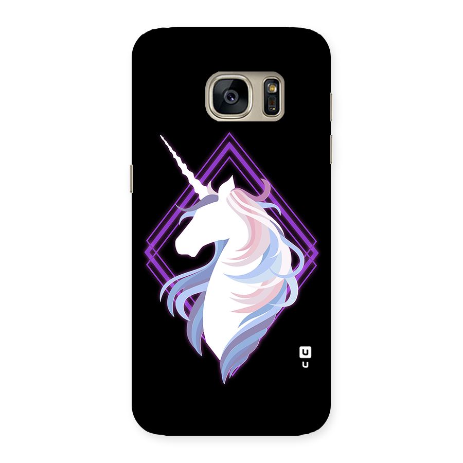 Cute Unicorn Illustration Back Case for Galaxy S7