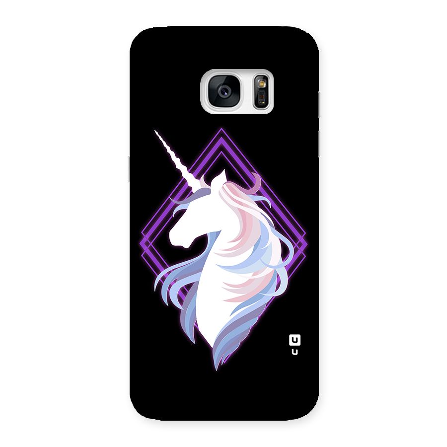 Cute Unicorn Illustration Back Case for Galaxy S7 Edge