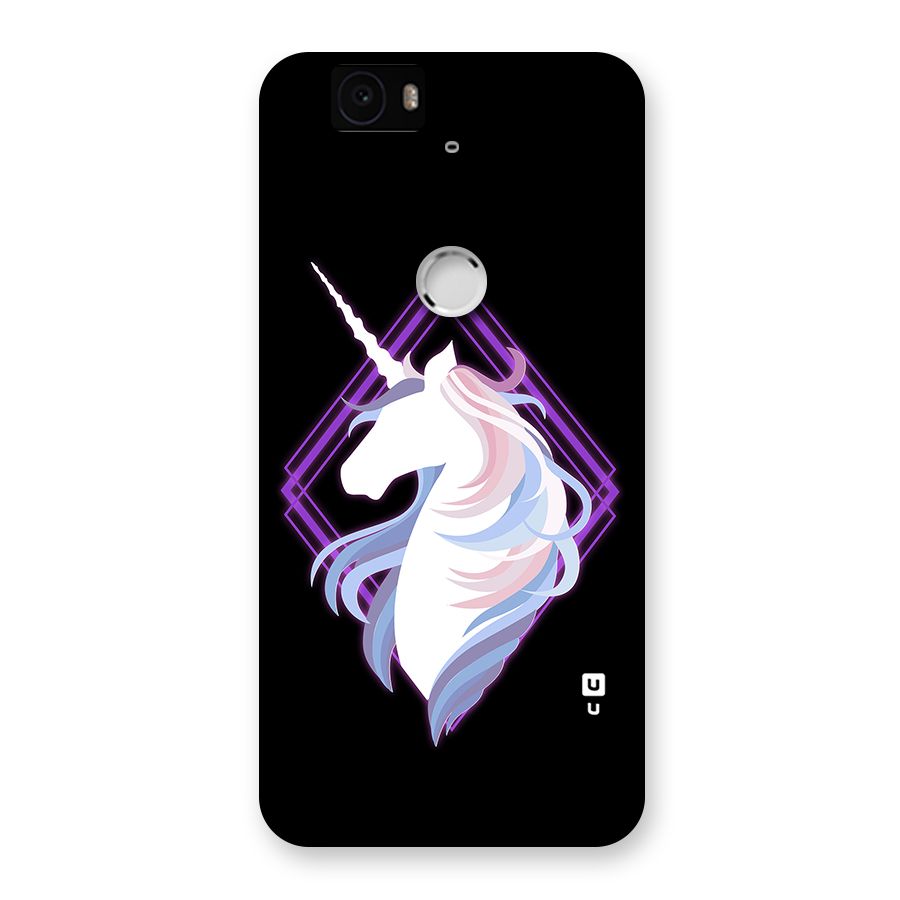 Cute Unicorn Illustration Back Case for Google Nexus-6P