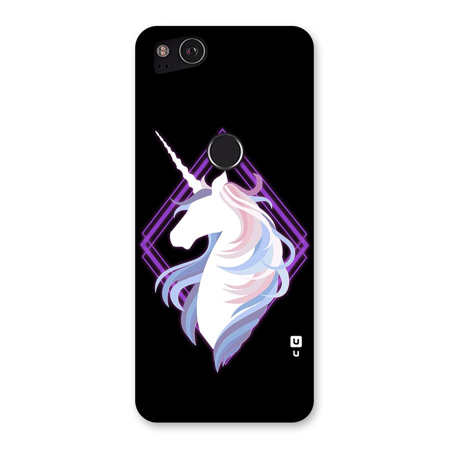 Cute Unicorn Illustration Back Case for Google Pixel 2