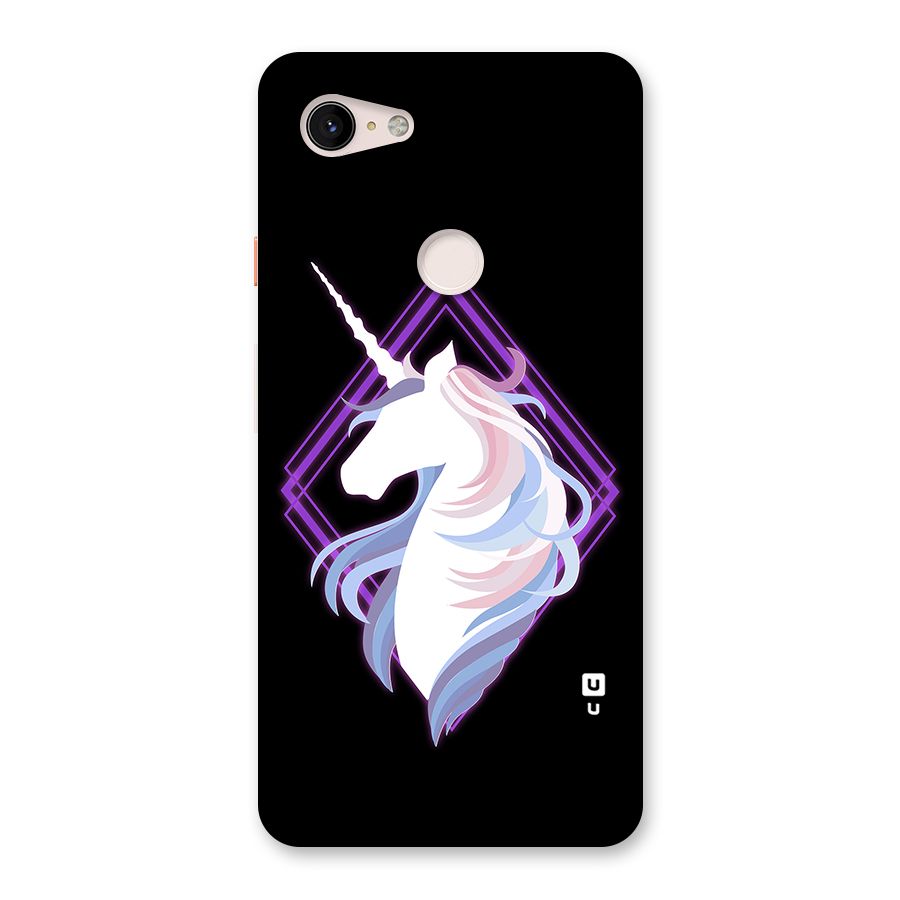 Cute Unicorn Illustration Back Case for Google Pixel 3 XL