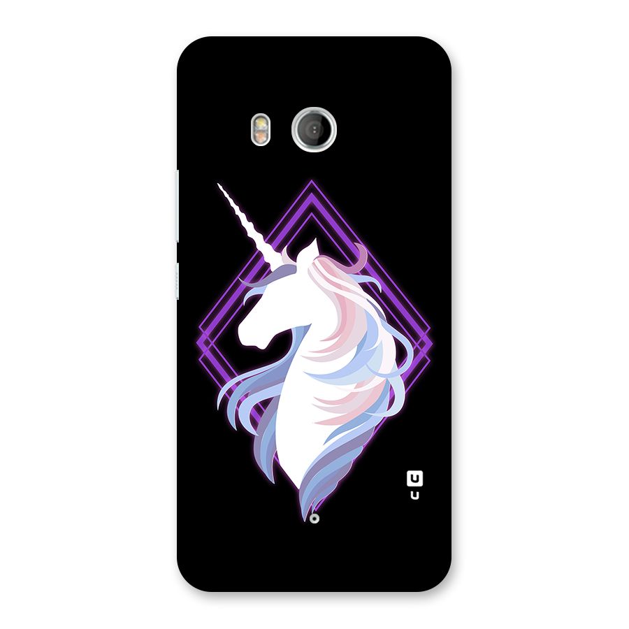 Cute Unicorn Illustration Back Case for HTC U11