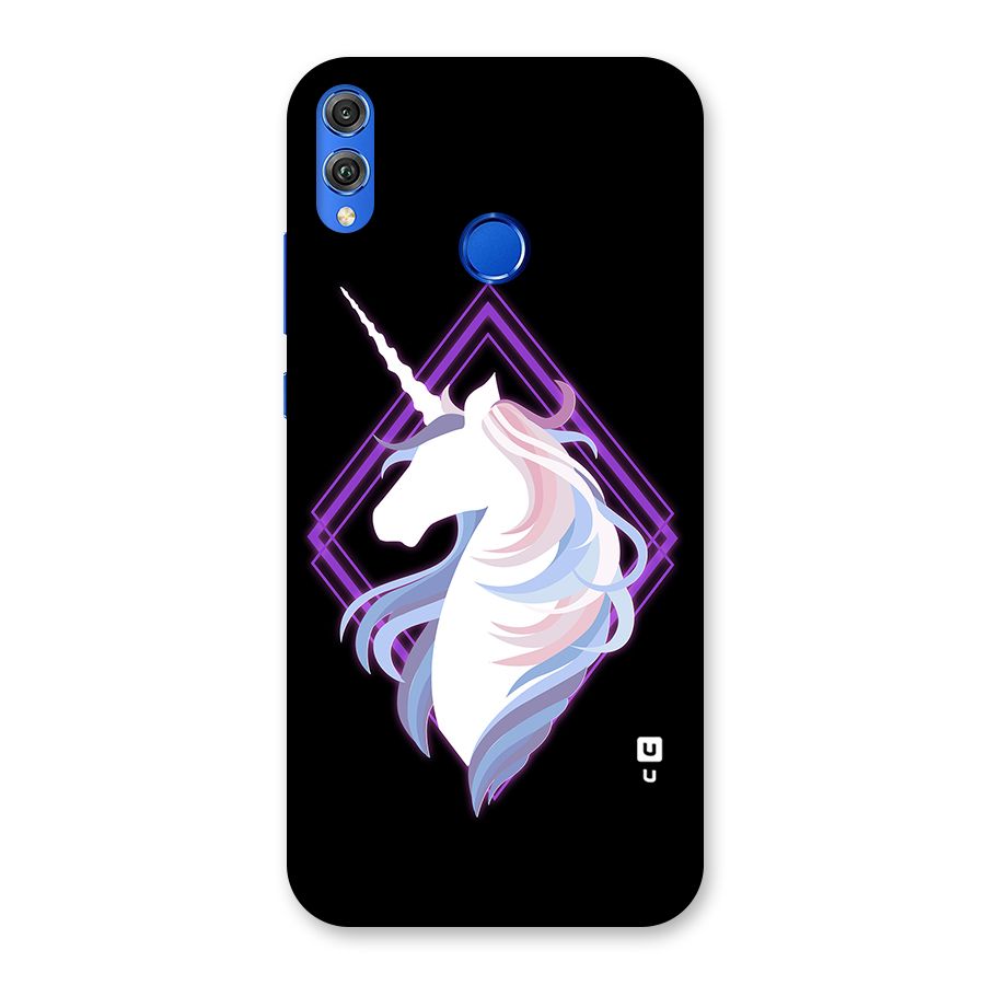 Cute Unicorn Illustration Back Case for Honor 8X
