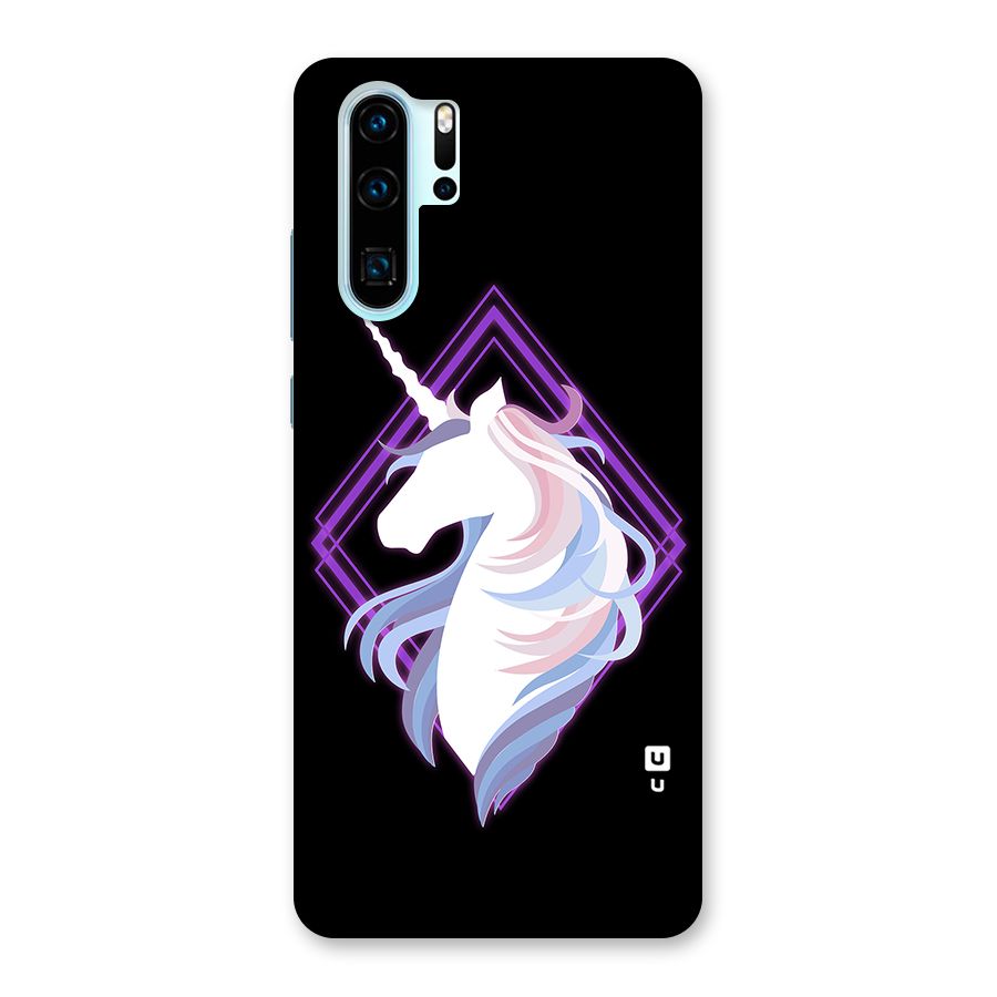 Cute Unicorn Illustration Back Case for Huawei P30 Pro