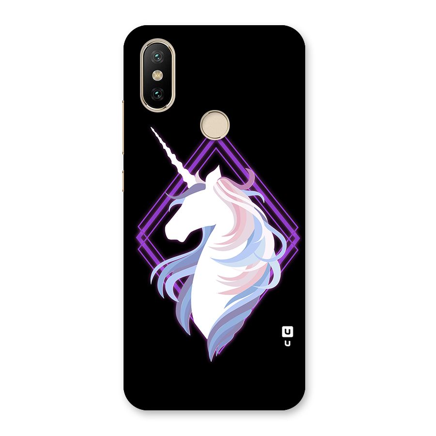 Cute Unicorn Illustration Back Case for Mi A2