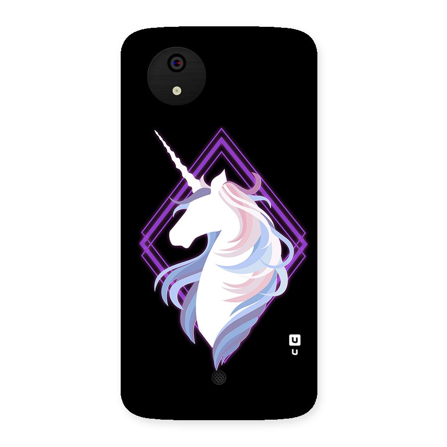 Cute Unicorn Illustration Back Case for Micromax Canvas A1