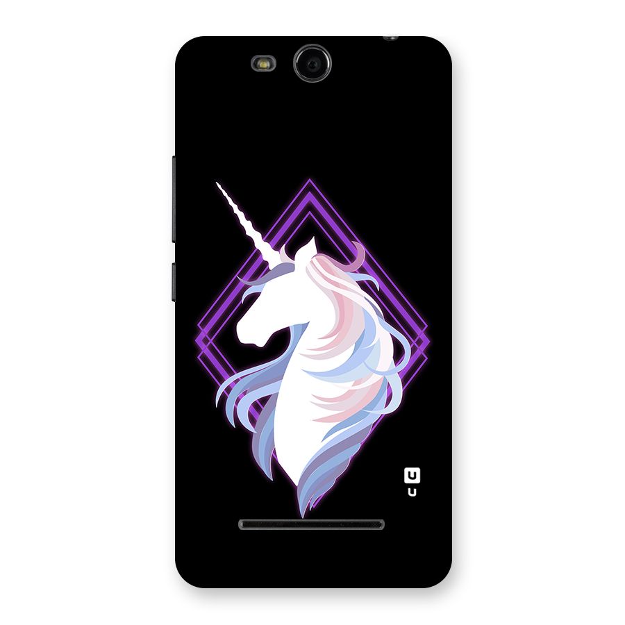 Cute Unicorn Illustration Back Case for Micromax Canvas Juice 3 Q392
