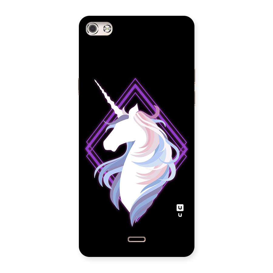 Cute Unicorn Illustration Back Case for Micromax Canvas Silver 5