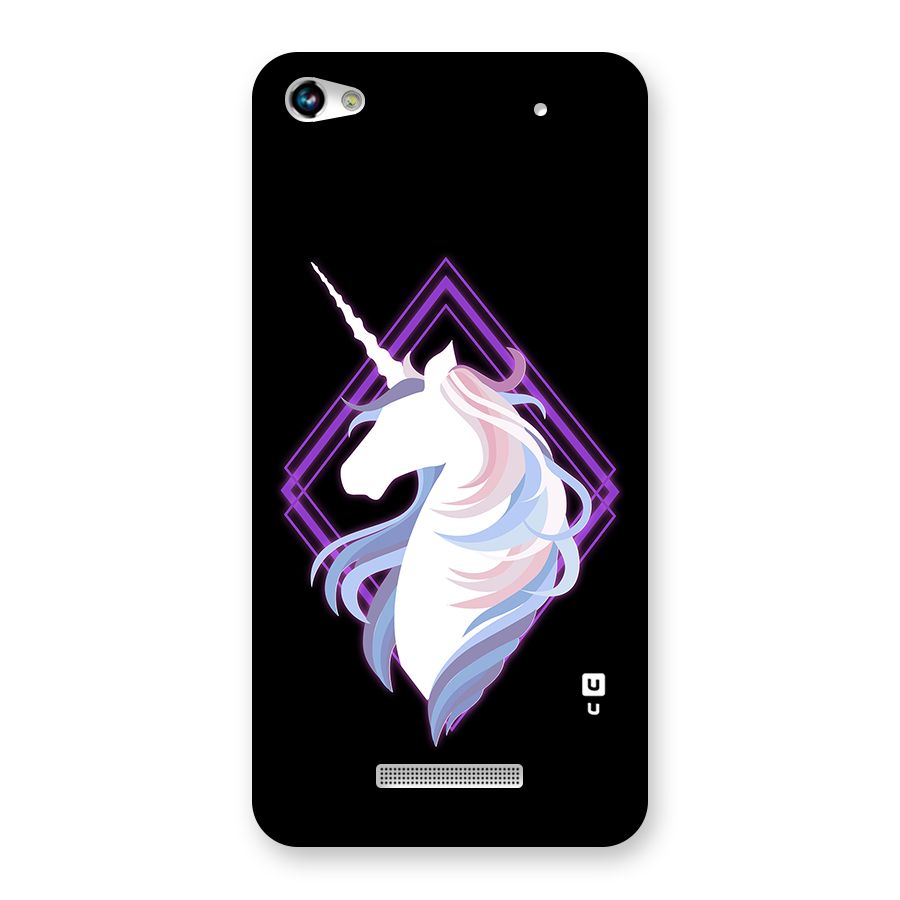 Cute Unicorn Illustration Back Case for Micromax Hue 2
