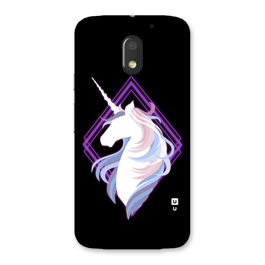 Cute Unicorn Illustration Back Case for Moto E3 Power