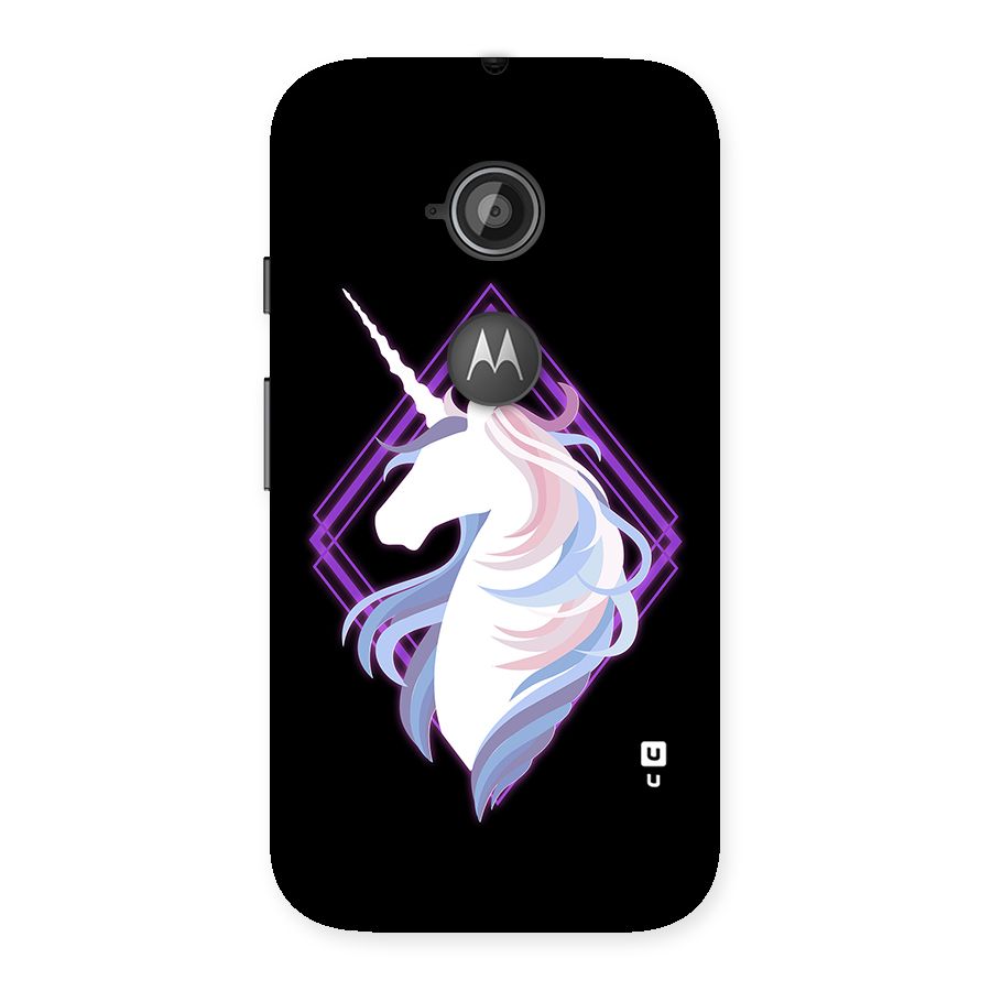 Cute Unicorn Illustration Back Case for Moto E 2nd Gen