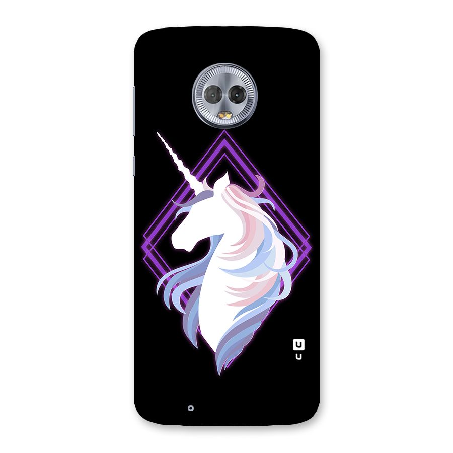 Cute Unicorn Illustration Back Case for Moto G6