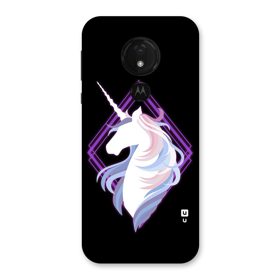 Cute Unicorn Illustration Back Case for Moto G7 Power