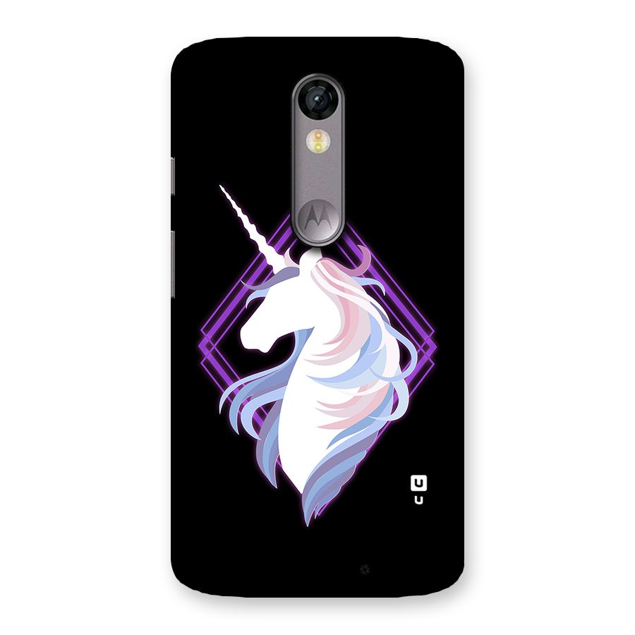 Cute Unicorn Illustration Back Case for Moto X Force