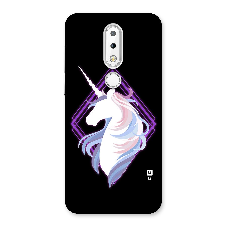 Cute Unicorn Illustration Back Case for Nokia 6.1 Plus