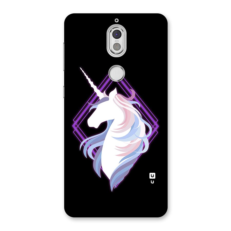 Cute Unicorn Illustration Back Case for Nokia 7