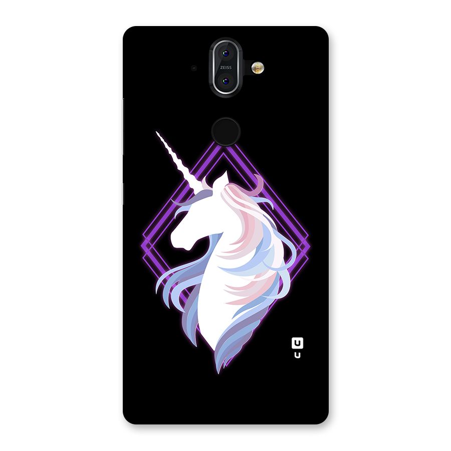 Cute Unicorn Illustration Back Case for Nokia 8 Sirocco