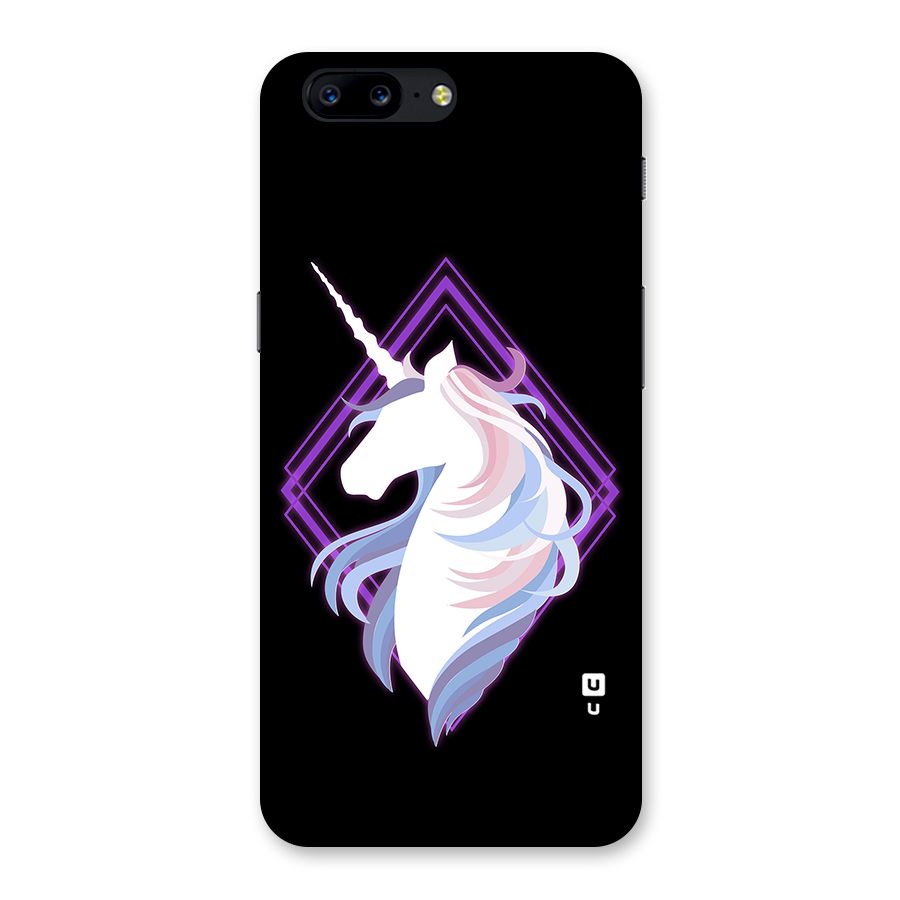 Cute Unicorn Illustration Back Case for OnePlus 5