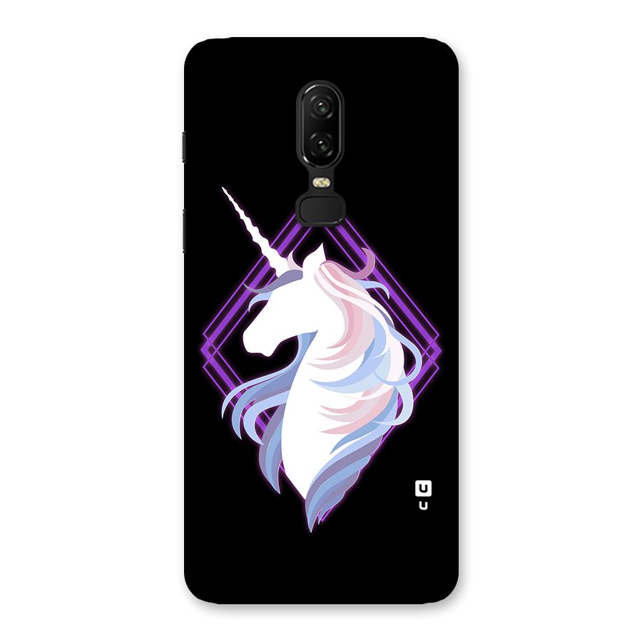 Cute Unicorn Illustration Back Case for OnePlus 6