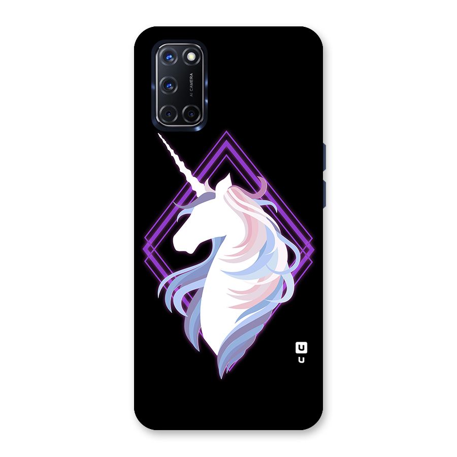 Cute Unicorn Illustration Back Case for Oppo A52