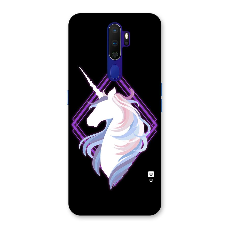 Cute Unicorn Illustration Back Case for Oppo A9 (2020)