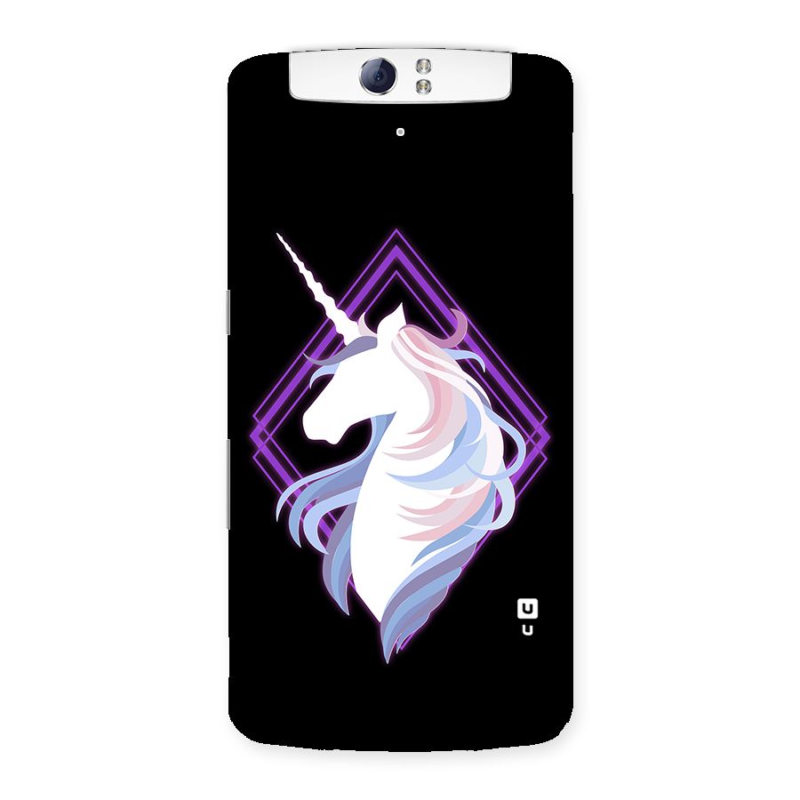 Cute Unicorn Illustration Back Case for Oppo N1