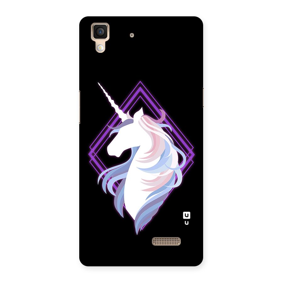 Cute Unicorn Illustration Back Case for Oppo R7