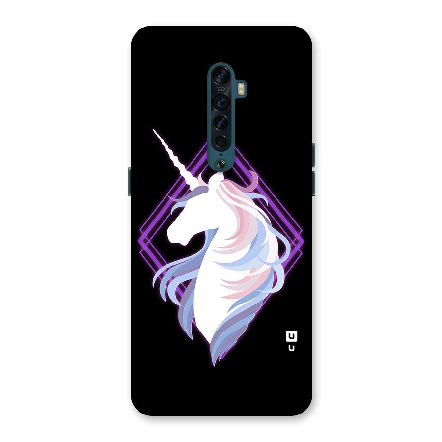 Cute Unicorn Illustration Back Case for Oppo Reno2