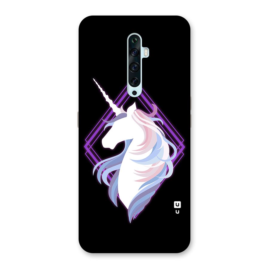 Cute Unicorn Illustration Back Case for Oppo Reno2 F