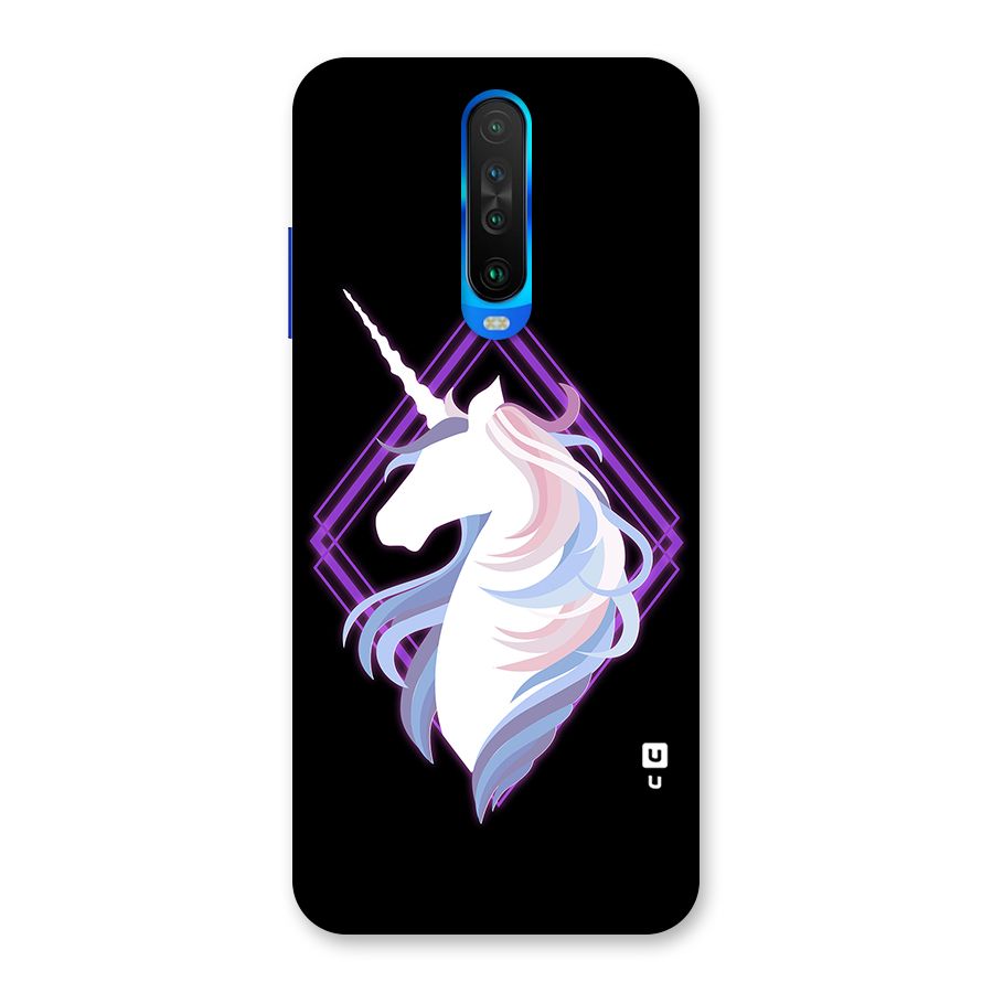 Cute Unicorn Illustration Back Case for Poco X2