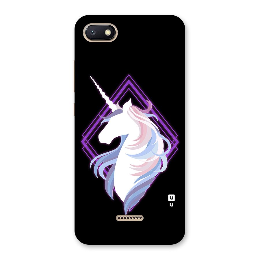 Cute Unicorn Illustration Back Case for Redmi 6A