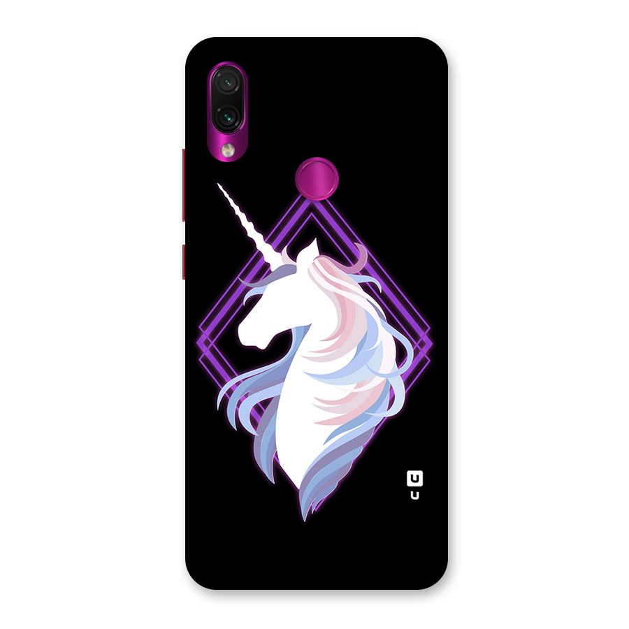 Cute Unicorn Illustration Back Case for Redmi Note 7 Pro