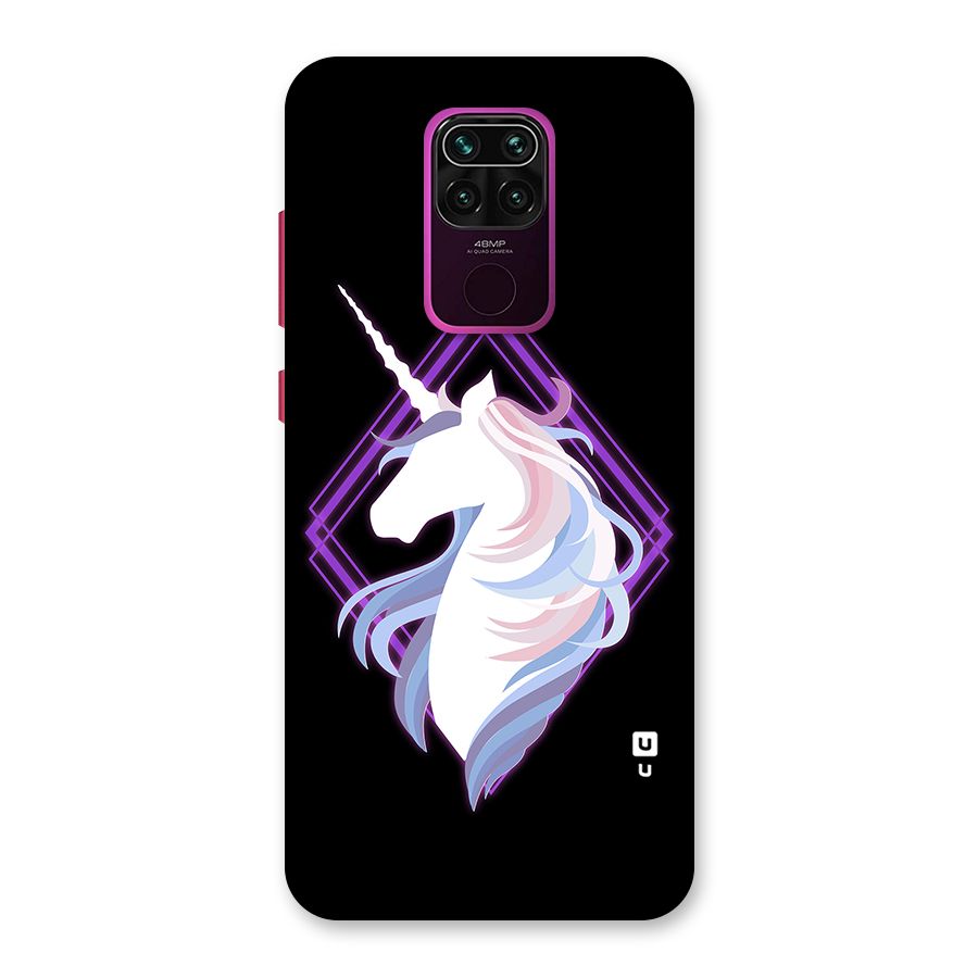 Cute Unicorn Illustration Back Case for Redmi Note 9