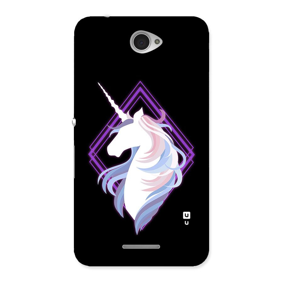 Cute Unicorn Illustration Back Case for Sony Xperia E4