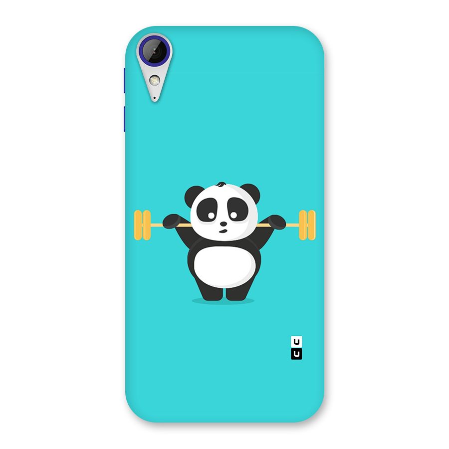Cute Weightlifting Panda Back Case for Desire 830