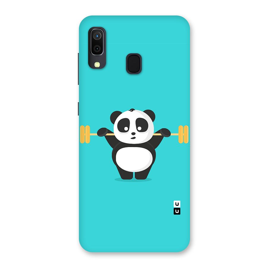 Cute Weightlifting Panda Back Case for Galaxy A30