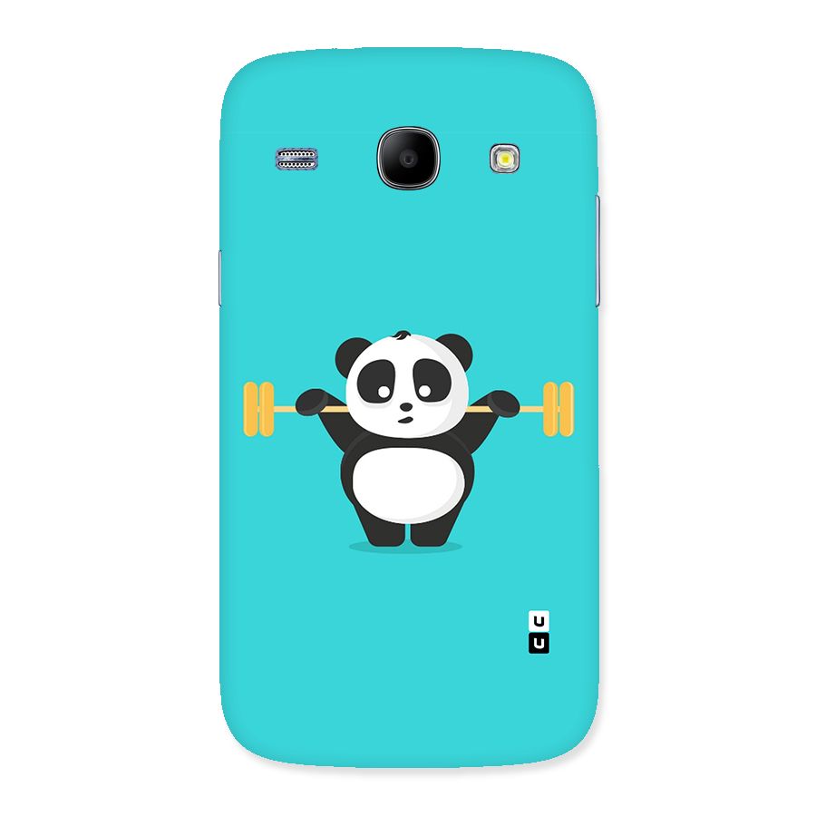 Cute Weightlifting Panda Back Case for Galaxy Core